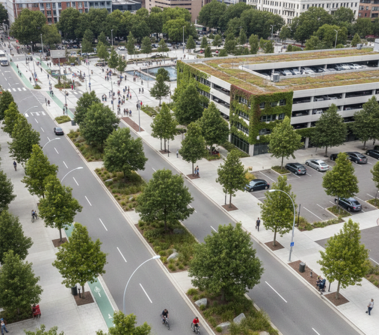vanjski prostor u urbanom ili poluurbanom okruženju
